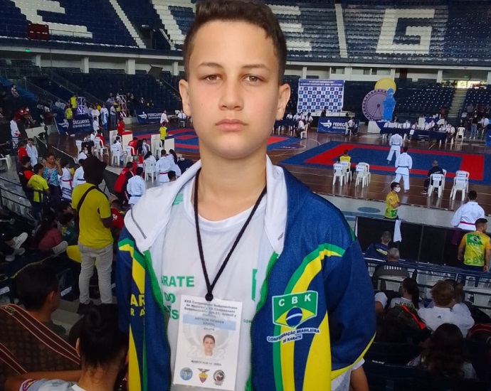 KARATÊ: atleta de Jales foi o 5º colocado em Campeonato Sul-Americano de Karatê no Equador