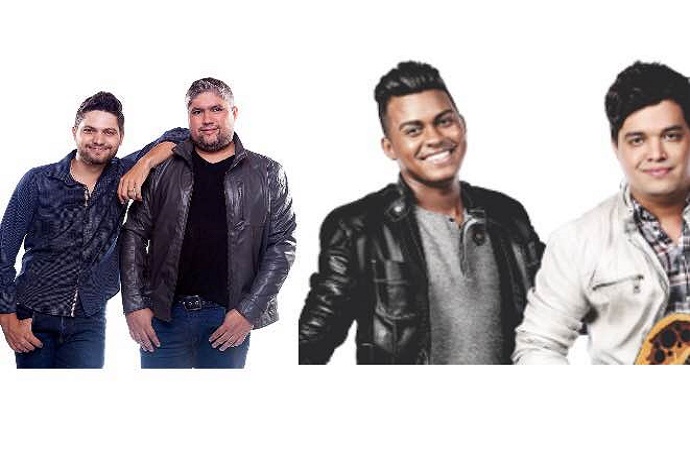 FESTÃO: Kleo Dibah e Rafael e Bruno e Ed Carlos cantam na sexta-feira em Jales