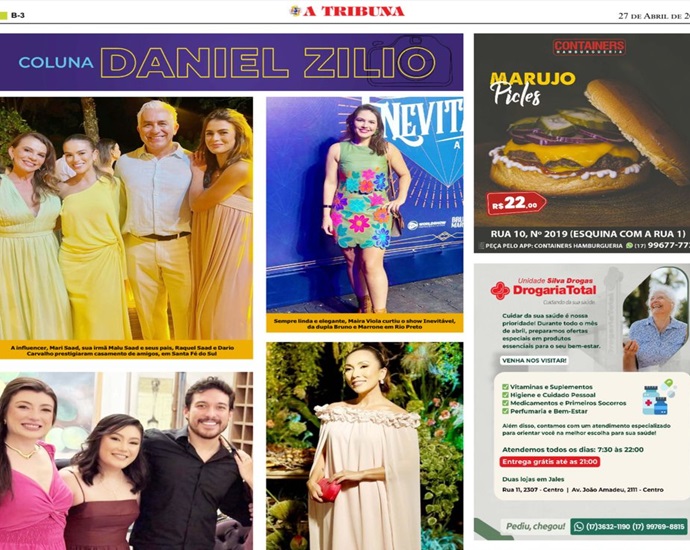 COLUNA DANIEL ZILIO: festas de casamentos foram os destaques deste domingo