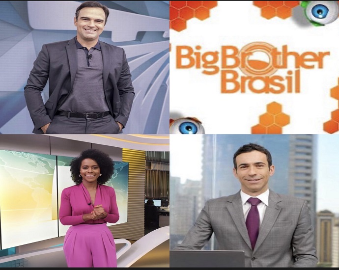 2022: para Tadeu Schimidt apresentar BBB, Globo remaneja três apresentadores