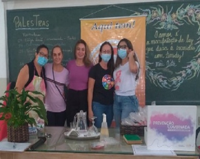 INFORMAÇÃO E SOLIDARIEDADE: Jalespark, em parceria com o SAE/CTA realiza palestra no Centro Espírita GUECE e entrega kits de higiene pessoal