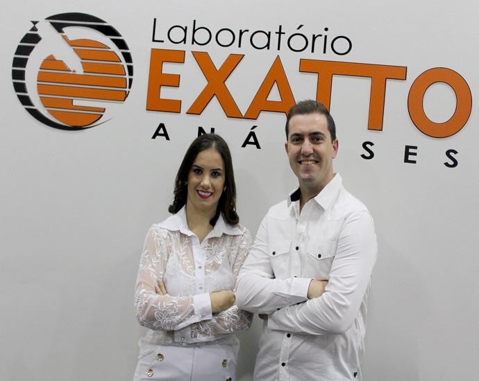 NOVO: Dr. Gustavo da Matta e Drª Franciele Mechi inauguraram o Laboratório Exatto Análises